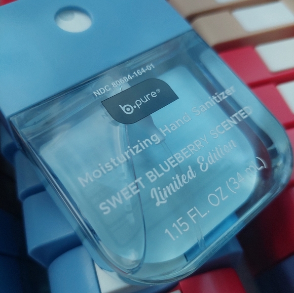 New 4 Pcs Moisturizing HAND Sanitizer Blueberry Mocha Cherry Vanilla B PURE - Picture 2 of 5